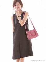 フレアキュロットサロペット/ブラック
