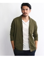 メッシュショールカーディガン/モスグリーン(024)