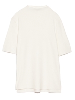 半袖ボトルネックニット/NVY