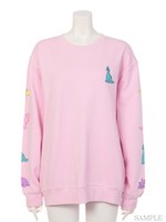 FUNNY DINOSAUR SWEAT TOPS/OFF WHITE