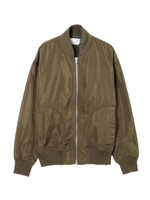 【O】パイピングポケットブルゾン/KHAKI