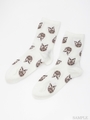 CAT CAT CAT SOCKS/OFF WHITE