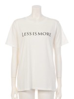 ”ＬＥＳＳ　ＩＳ　ＭＯＲＥ”Ｔ−ｓｈｉｒｔ/ブラック