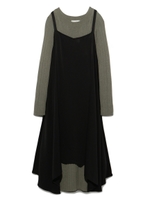 【emmi atelier】ニットレイヤードワンピース/KKI