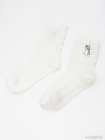 TINY TINY RABBIT RIB SOCKS/OFF WHITE