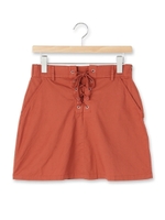 レースアップミニスカート/オリーブグリーン(026)