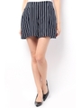 【AZUL by moussy】リップル先染めトリコストライプショートパンツ/柄NVY