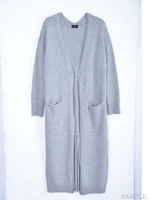 ウールカシミアカーデ/カーキ