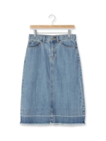 カットオフデニムスカート/ネイビー(093)