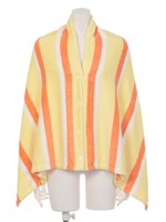 【CALIFORNIA SHORE】ボーダー3WAYタオル/ピンク