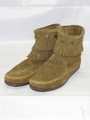 DOUBLE FRINGE SIDE ZIP BOOTS/ダブルフリンジジップブーツ KHAKI/LODEN