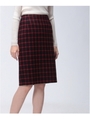 HARRIS TWEED タイトスカート/レッド(263)