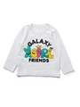 L/S TEE GALAXY FRIENDS(12M〜3T)/アッシュ