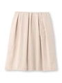 [L]エアリーグログランスカート/ベージュ(052)