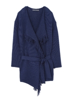 《B ability》ルースステッチフリンジニット/ホワイト(031)