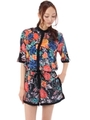 【AZUL ENCANTO】Palma DonnaSummer Playsuit/柄BLK
