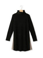 オフタートルリブワンピース/ブラック(019)