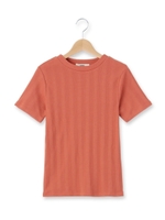 ランダムリブハイネックプルオーバー/オフホワイト(003)