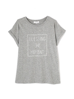 ロゴプリントTシャツ/グレー(020)