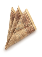 更紗プリントポケットチーフ/ラズベリーピンク(173)