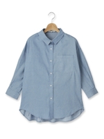 レーヨン混タックシャツ/オフホワイト(003)