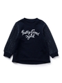 QUILTING CREW NECK SWEAT(4T〜7T)/ネイビー