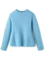 [L]カシミヤ混Aラインニット/オフホワイト(003)