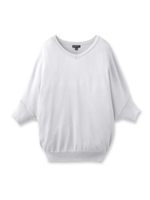 [L]ドルマンラメニット/ライトグレー(011)