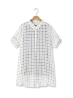 インナー付きスキッパーシャツ/オフホワイト(003)