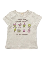 スイーツプリントTシャツ/ライトグレー(011)