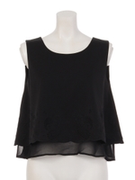 ペイズリー刺繍ノースリTOPS/カーキ