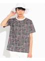 ボタニカルウィンドウTシャツ/ブルー(292)