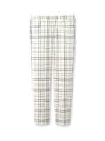チェックテーパードパンツ/ホワイト(101)