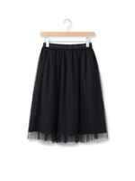 プリーツチュールSKスカート/キャメル(041)