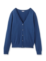 COMPACT YARN コットンハイゲージカーディガン/ダークオレンジ(068)