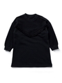 SWEAT FRINGE DRESS(12M〜3T)/ブラック