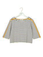 【emmi atelier】ラインクロッププルオーバー/YEL