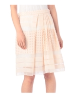 パネルオーガンジー切り替えスカート/ベビーピンク(071)