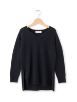 Vネックニットプルオーバー/ネイビー(093)