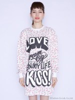 love dream girl floral thermal dress/WHITE