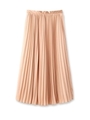 ジョーゼットプリーツロングスカート/ピンク(072)