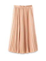 ジョーゼットプリーツロングスカート/ピンク(072)