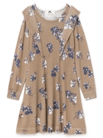 フラワーニットワンピ/ベージュ