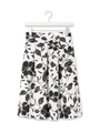 モノクロフラワースカート/ブラック(119)