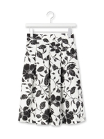 モノクロフラワースカート/ブラック(119)