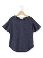 ランダムリブフリルプルオーバー/グレー(012)