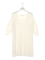 【emmi atelier】シルクタンクレイヤードワンピース/WHT