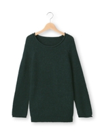 ベーシックロングニット/ブルー系(094)