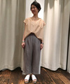半端丈タックパンツ