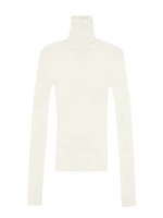 Basicリブ タートルニット【佐田真由美さん着用！mook本掲載アイテム】/ホワイト